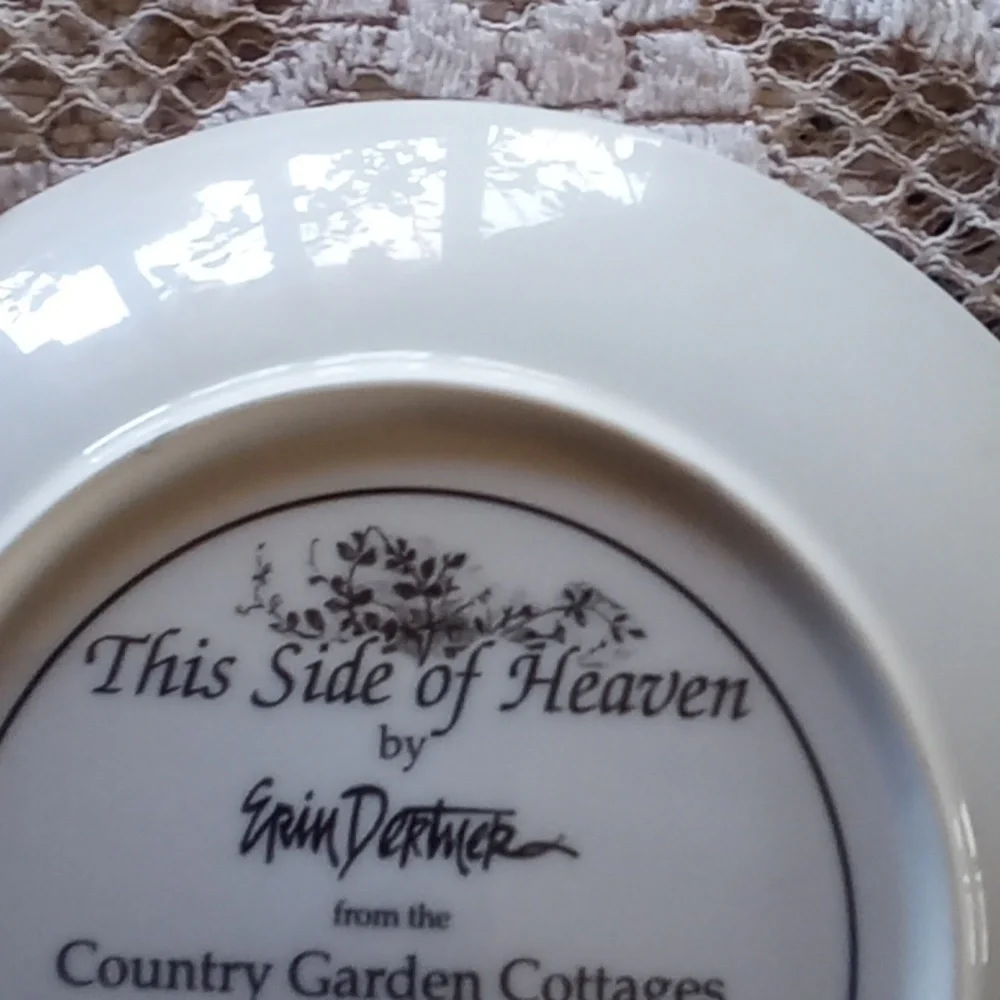 This Side of Heaven by Erin Dertmer decorative plate.